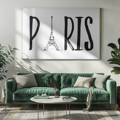 Wall art PARIS Typography
