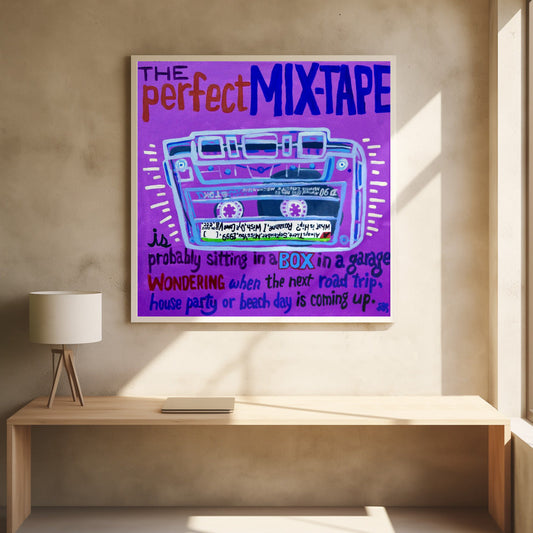Wall art Mix Tape Canvas Print