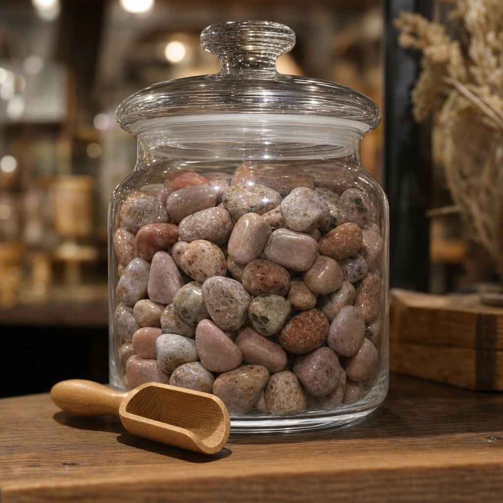 Pink Amethyst Tumbled Stones