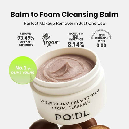 PO:DL 2X Fresh Bam Balm To Foam 130ml