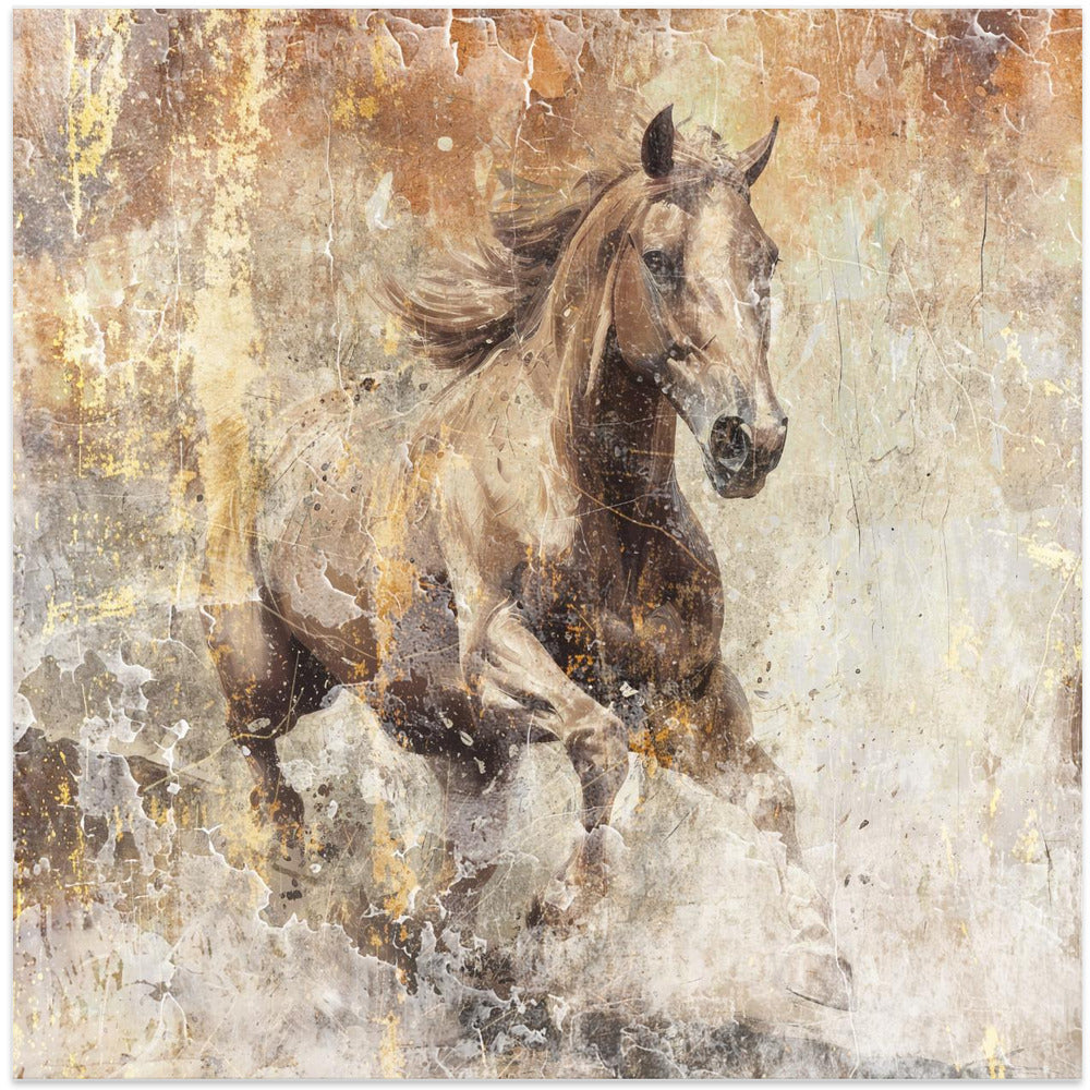 Wall art Horse Vintage Art Illustration 08