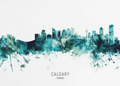Wall art Calgary Canada Skyline
