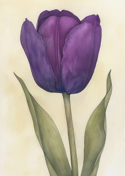 Wall art Purple Tulip 7