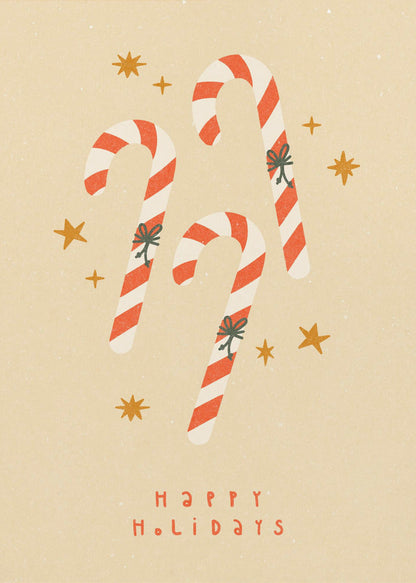 Wall art Candy Cane Canvas Print