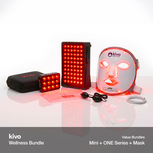 Kivo Wellness Bundle: ONE Series + Mini + Face/Neck/Chest + Googles