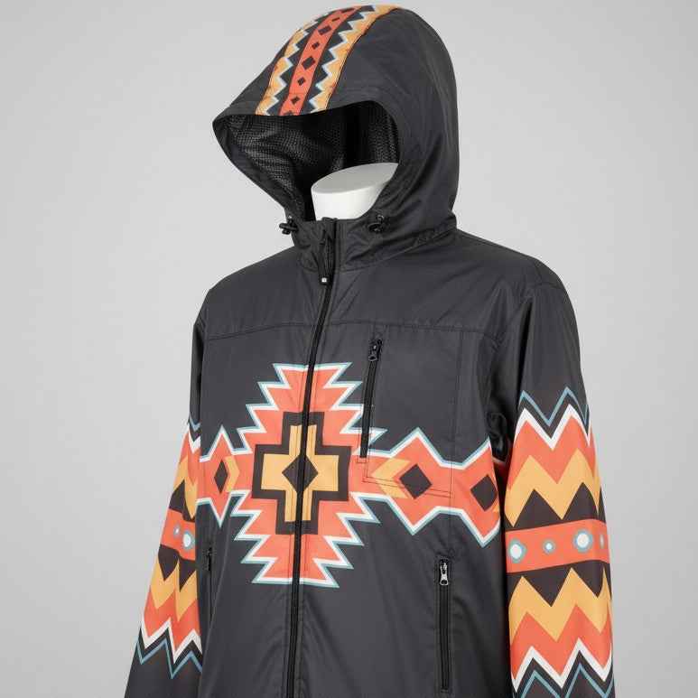 Native Horizon Windbreaker – Black Sunset