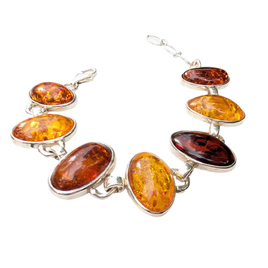 Helia’s Tears Bracelet | Sterling Silver Baltic Amber Bracelet | Tears of the Sun