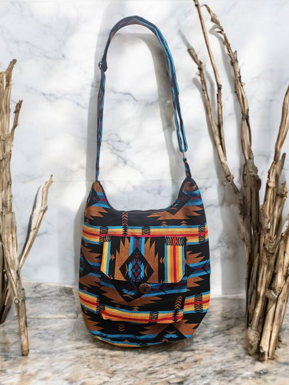OLDTRIBES™ brown Matoaka Crossbody Bag