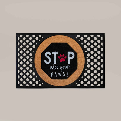 stop, wyps round doormat set