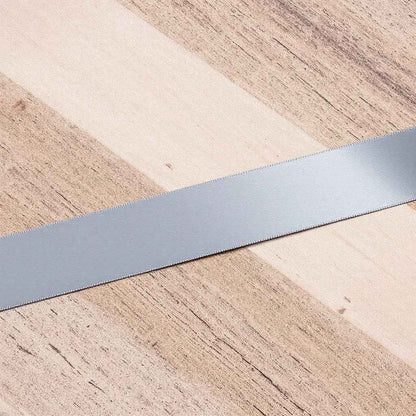 Satin Ribbon Double Face-Metal Grey #017- 3.8 cm Wide