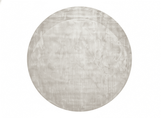 Serene Circle Bamboo Silk Area Rug