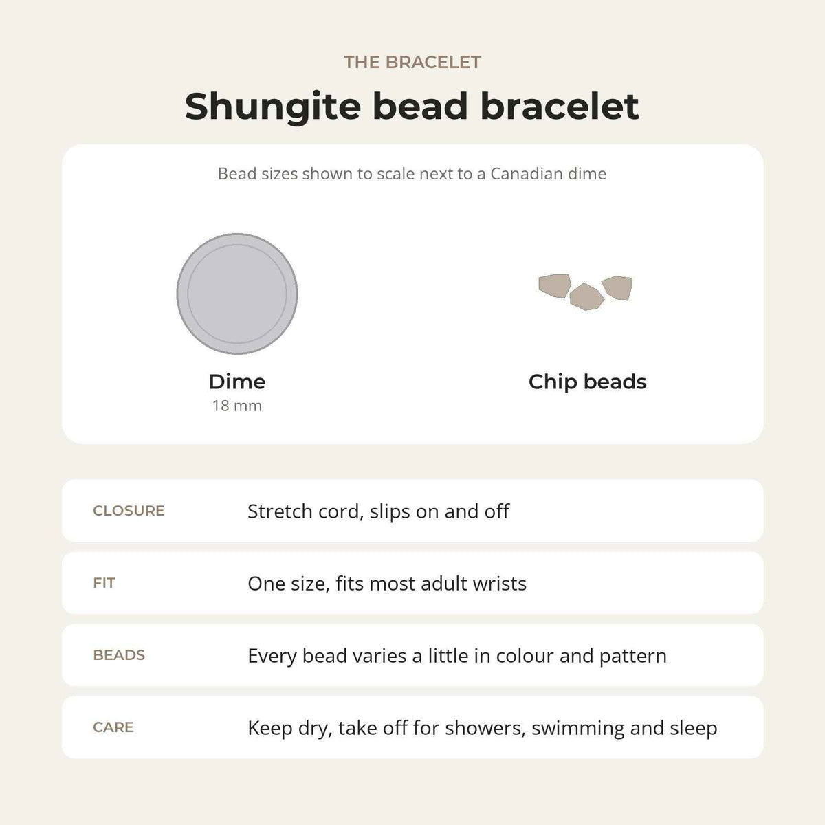 Shungite Chip Bracelet