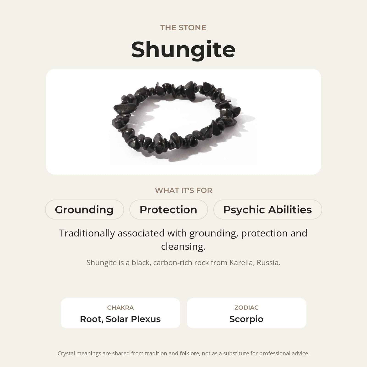 Shungite Chip Bracelet