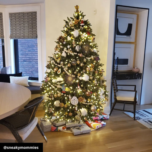Artiplanto Oscar Most Realistic Artificial Fir Pre-Lit Christmas Tree 7.5'