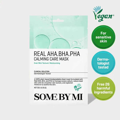 SOME BY MI Real AHA/BHA/PHA Calming Care Mask 20g