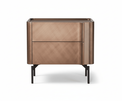 Berlin Caramel Leather Bed