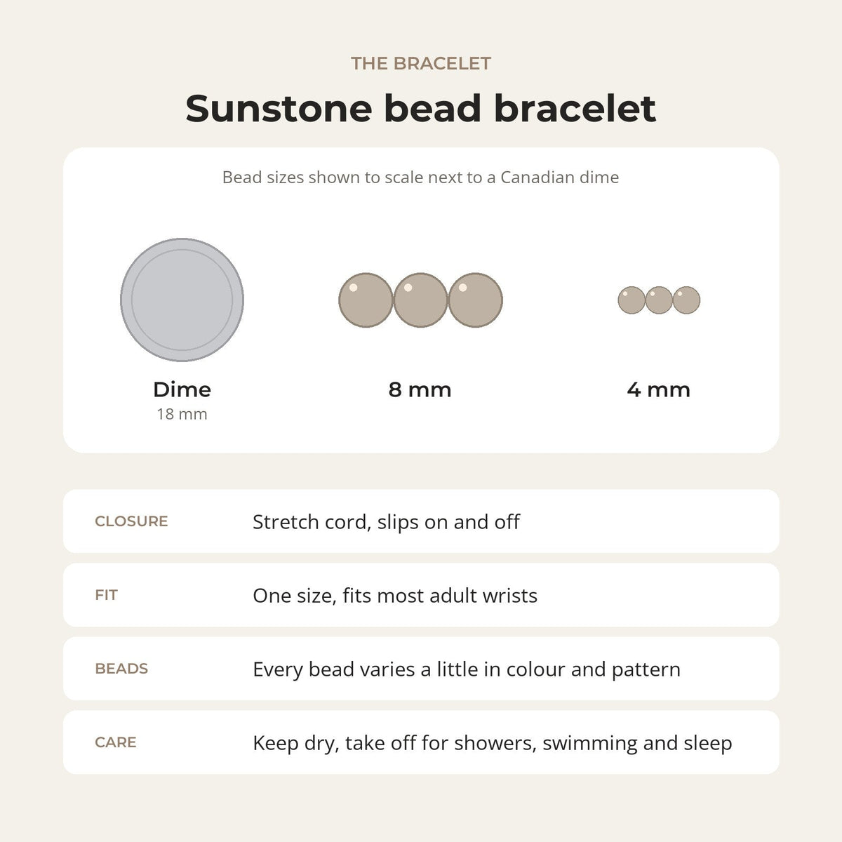 Sunstone Round Bracelet