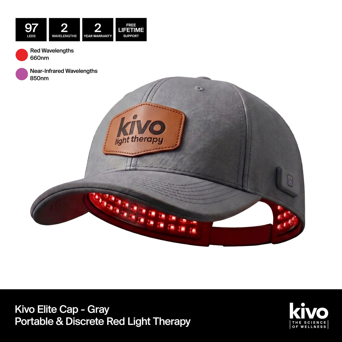 Kivo Elite LED Red Light Therapy Cap