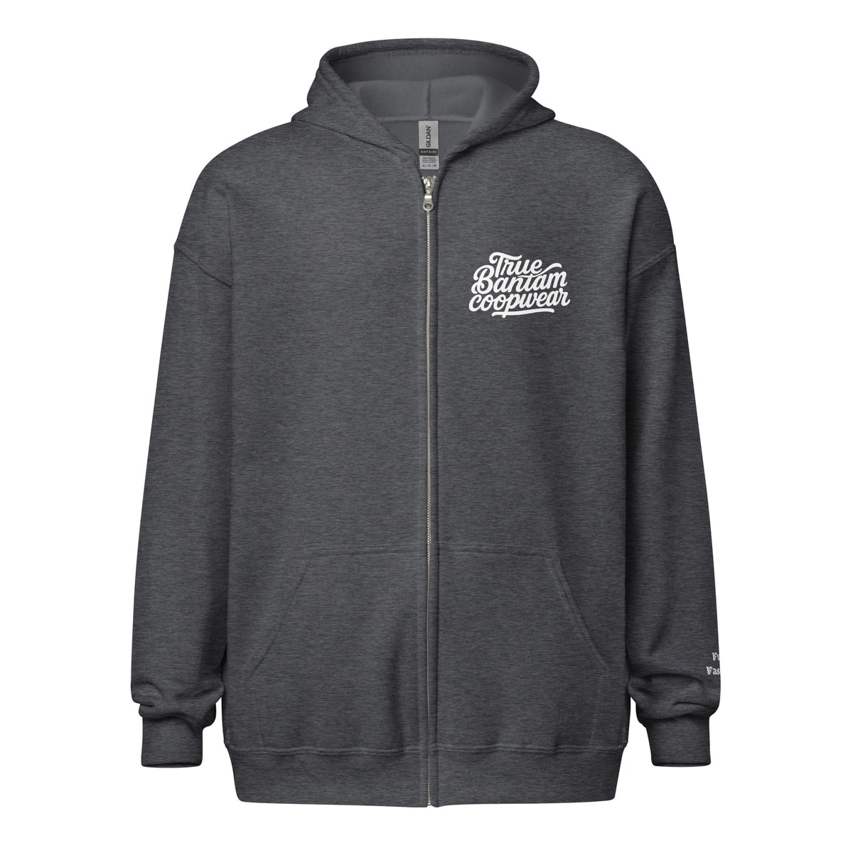 Retro Chickens Against Fascism Unisex heavy blend zip Bunny Hug (Hoodie)