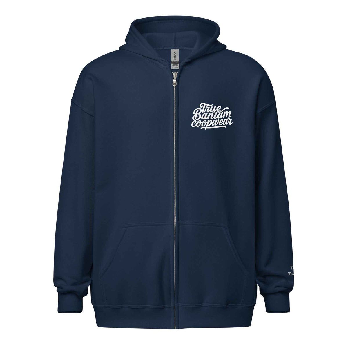 Retro Chickens Against Fascism Unisex heavy blend zip Bunny Hug (Hoodie)