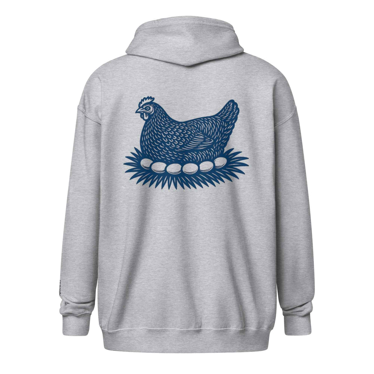Retro Hen Unisex heavy blend zip bunny hug (hoodie)