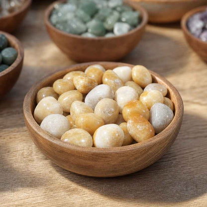 Yellow Jade Tumbled Stones